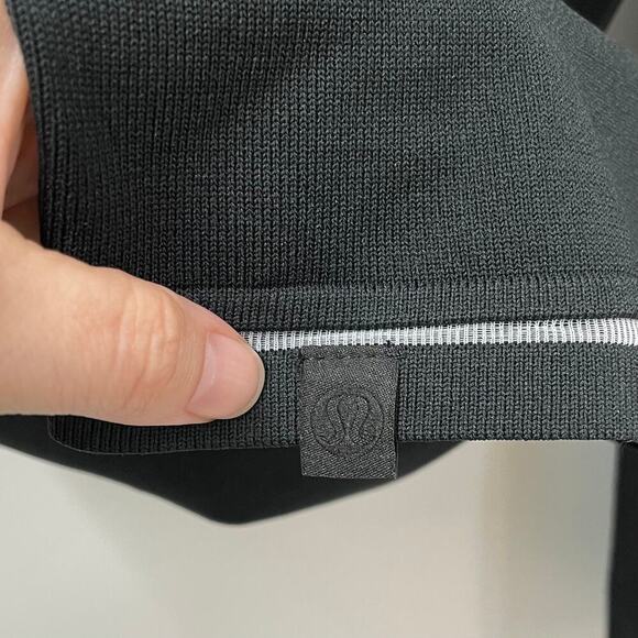 Lululemon 2023 S Relaxed Fit High Rise Knit Cropped Pants 24" Black W6CQWS - Picture 11 of 12